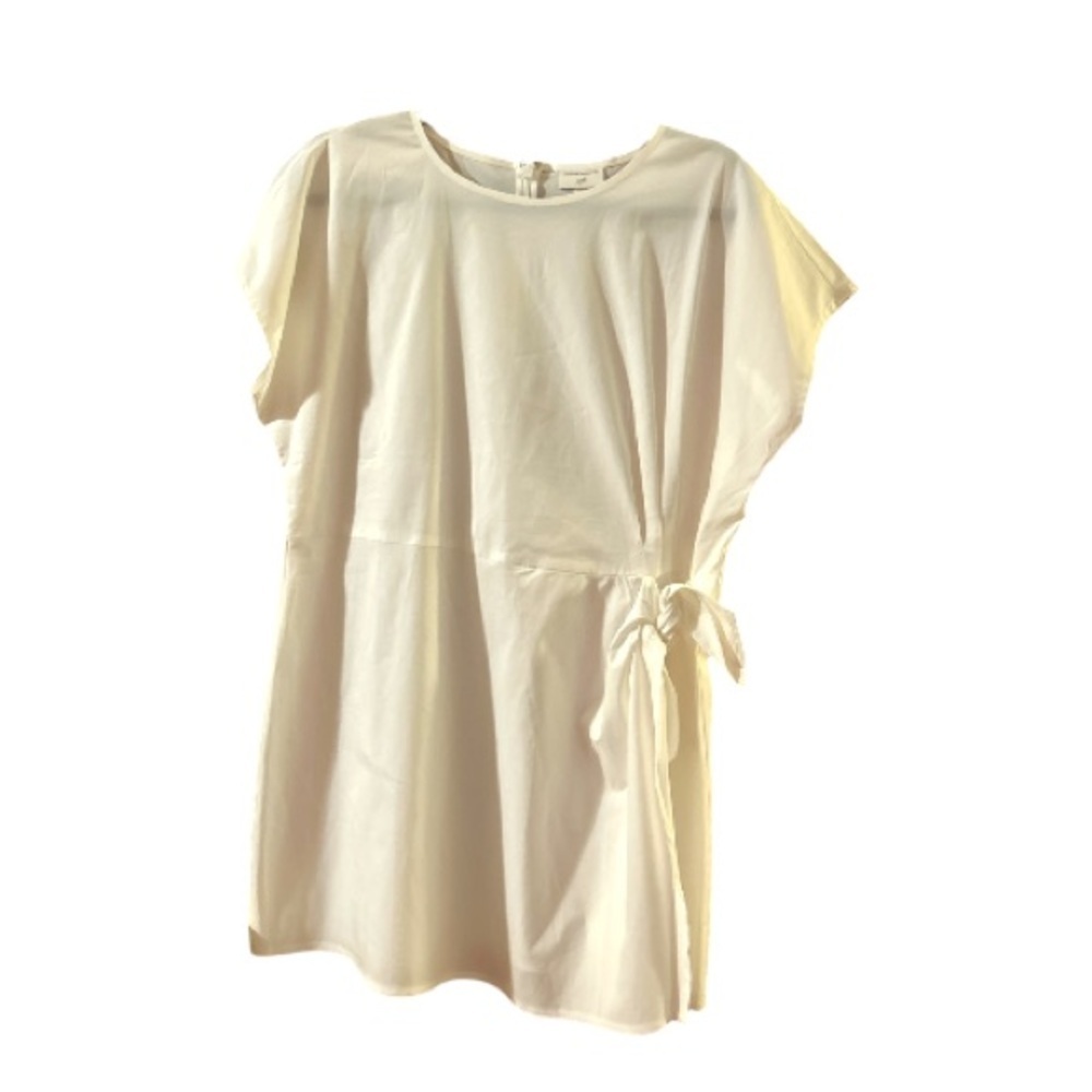 J.Jill x Christian Siriano White Tie-Side Tunic Dress Medium - Picture 9 of 9